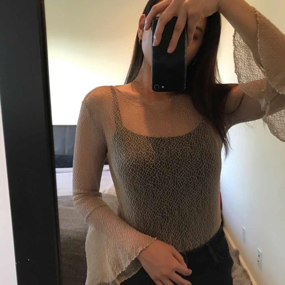 💛Sheer lace two-piece set (No tag)